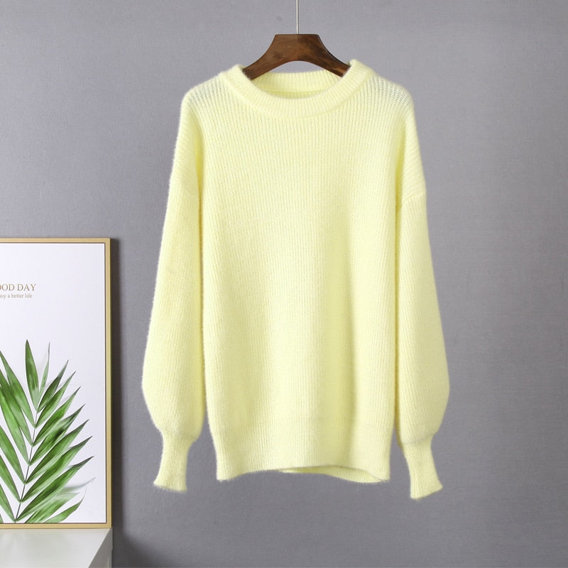 Miękki dzianinowy sweter