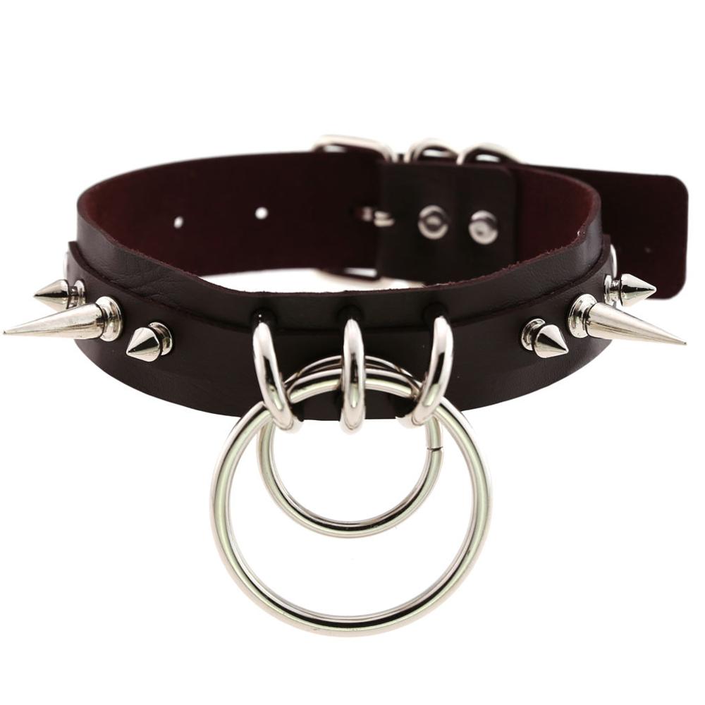 Skórzany choker