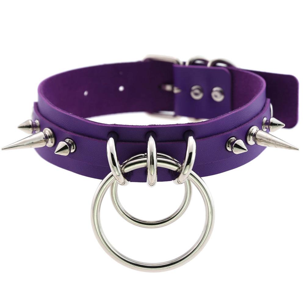 Skórzany choker