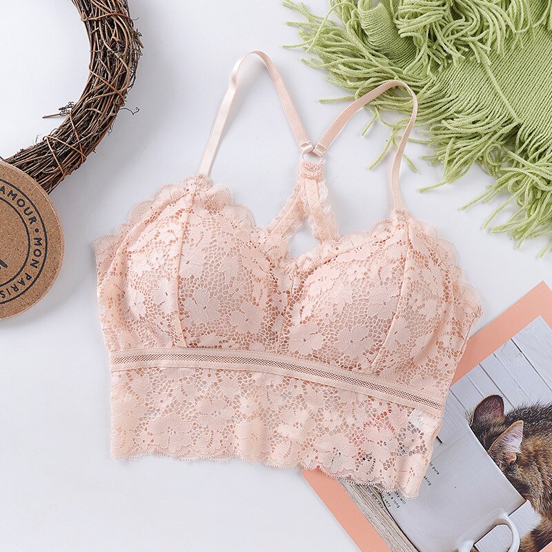 Koronkowy biustonosz PLUS SIZE z ozdobnym tyłem