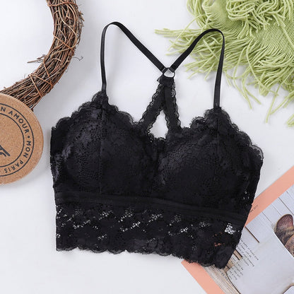 Koronkowy biustonosz PLUS SIZE z ozdobnym tyłem