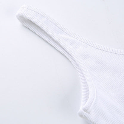 Body na ramiączkach z prążkowanego materiału