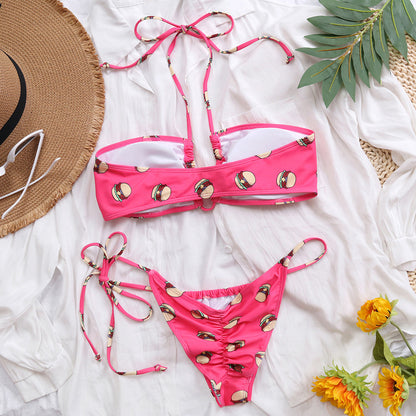 Kostium bikini z motywem jedzenia