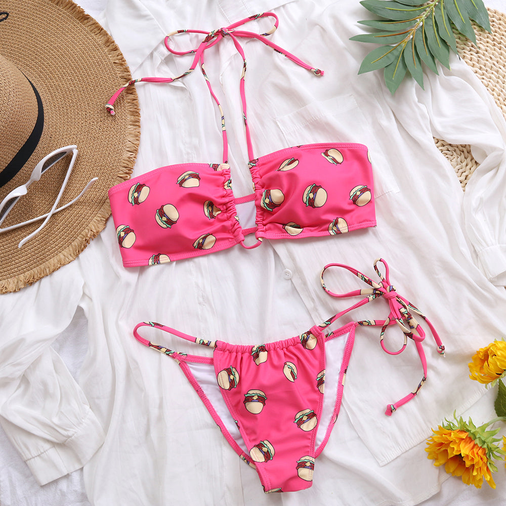 Kostium bikini z motywem jedzenia