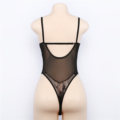 Body koronkowe transparentne