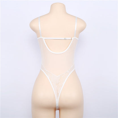 Body koronkowe transparentne