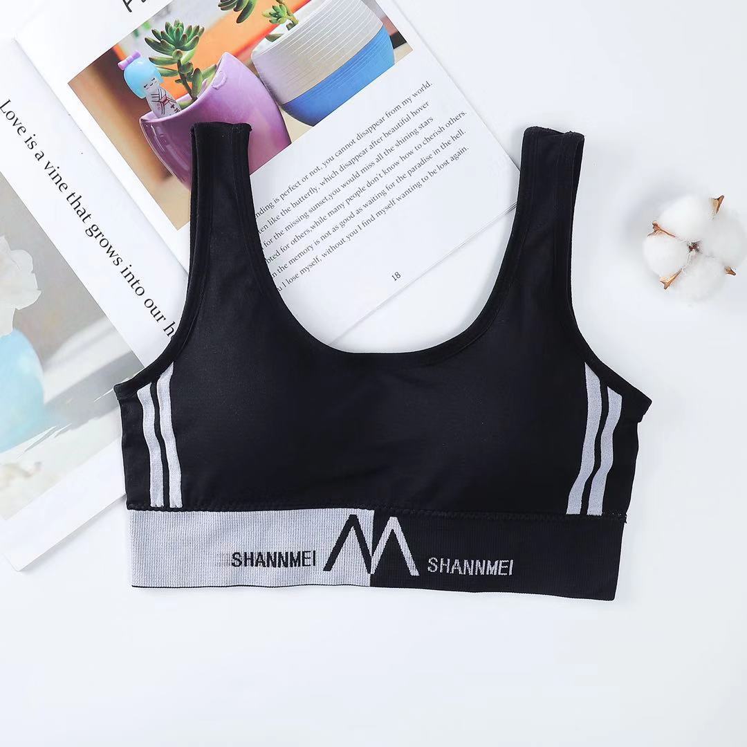 Biustonosz sportowy z napisami