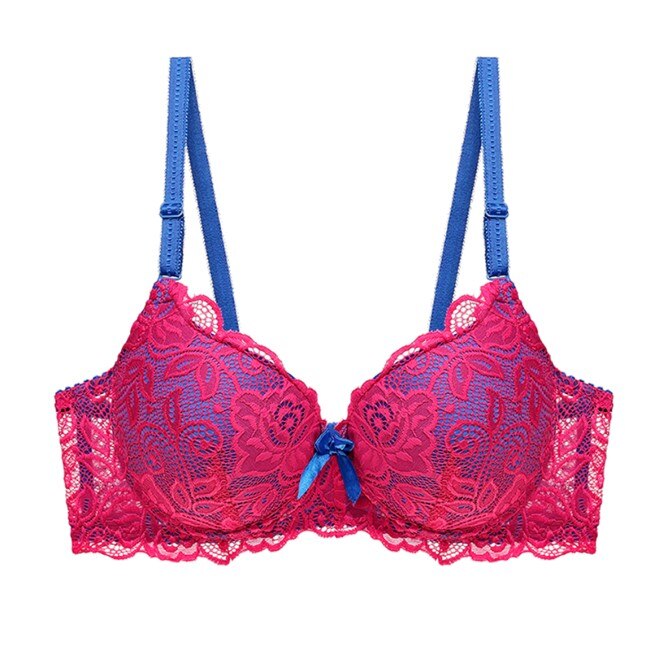 Koronkowy biustonosz PLUS SIZE dwukolorowy