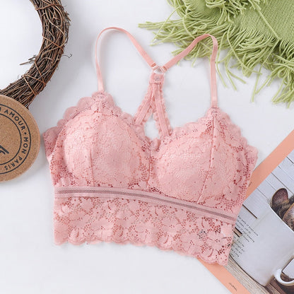 Koronkowy biustonosz PLUS SIZE z ozdobnym tyłem