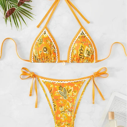 Ozdobne dwuczęściowe bikini