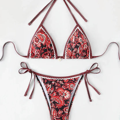 Ozdobne dwuczęściowe bikini
