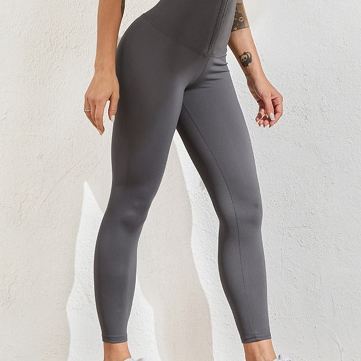 Legginsy sportowe z wysokim stanem