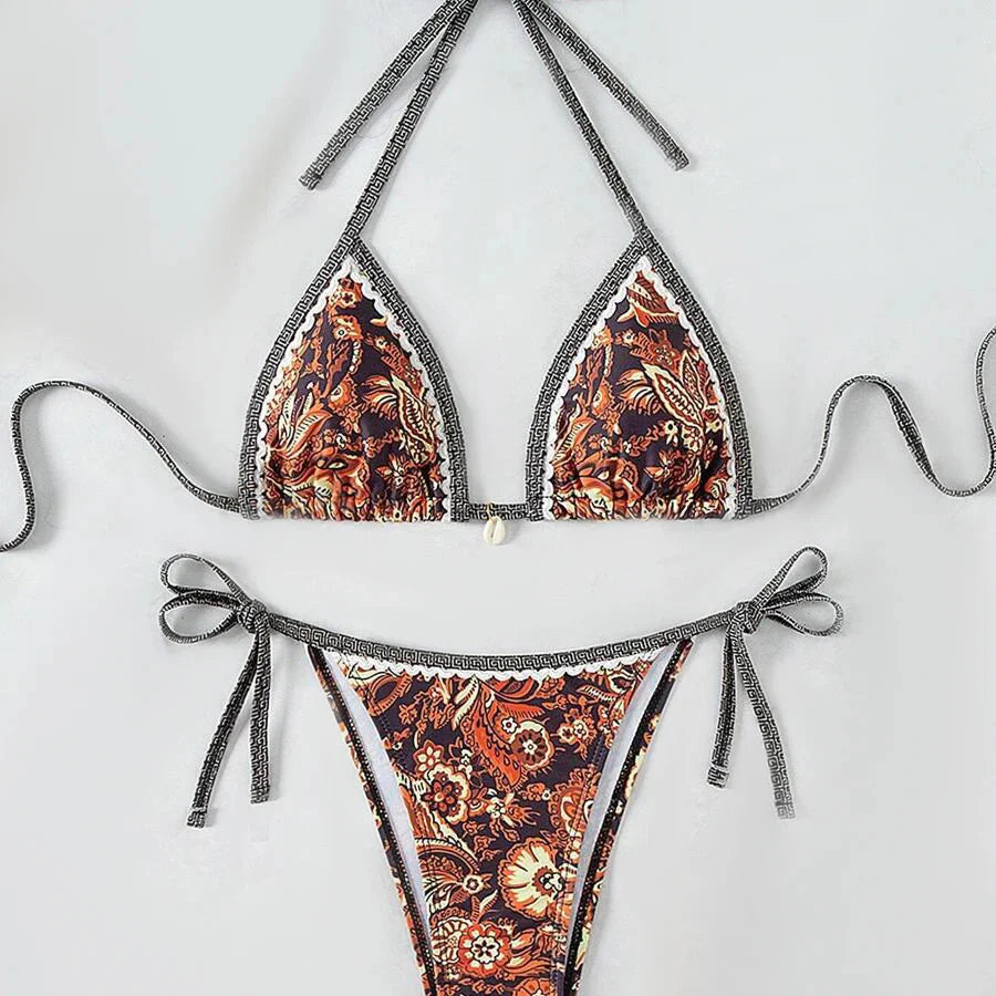 Ozdobne dwuczęściowe bikini