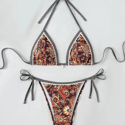 Ozdobne dwuczęściowe bikini