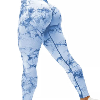 Legginsy sportowe tie-dye