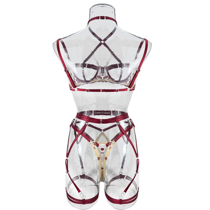 4-częściowy zestaw bielizny z haftem