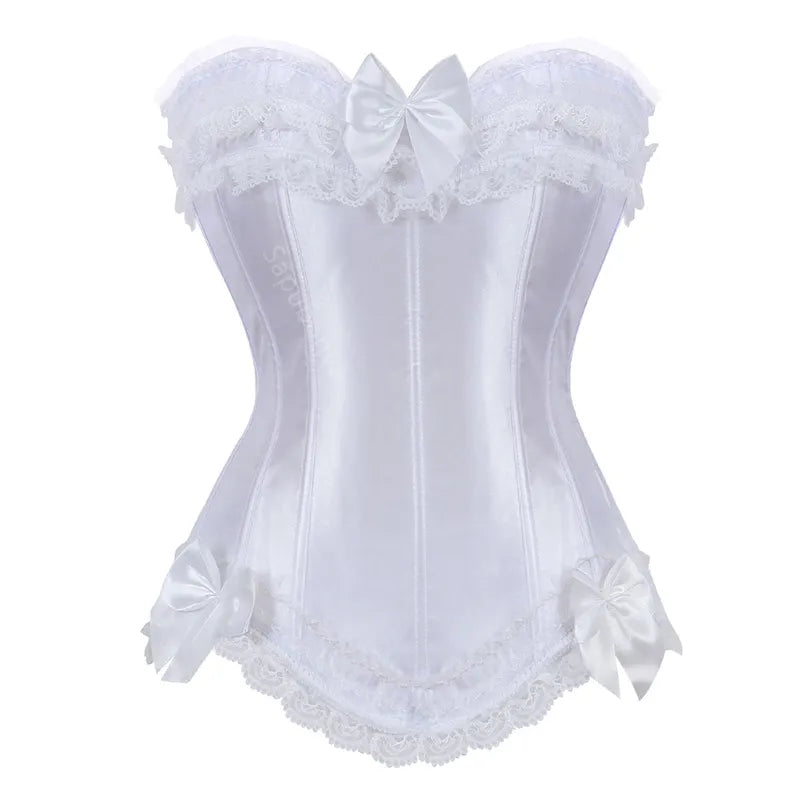 Satynowy gorset plus size