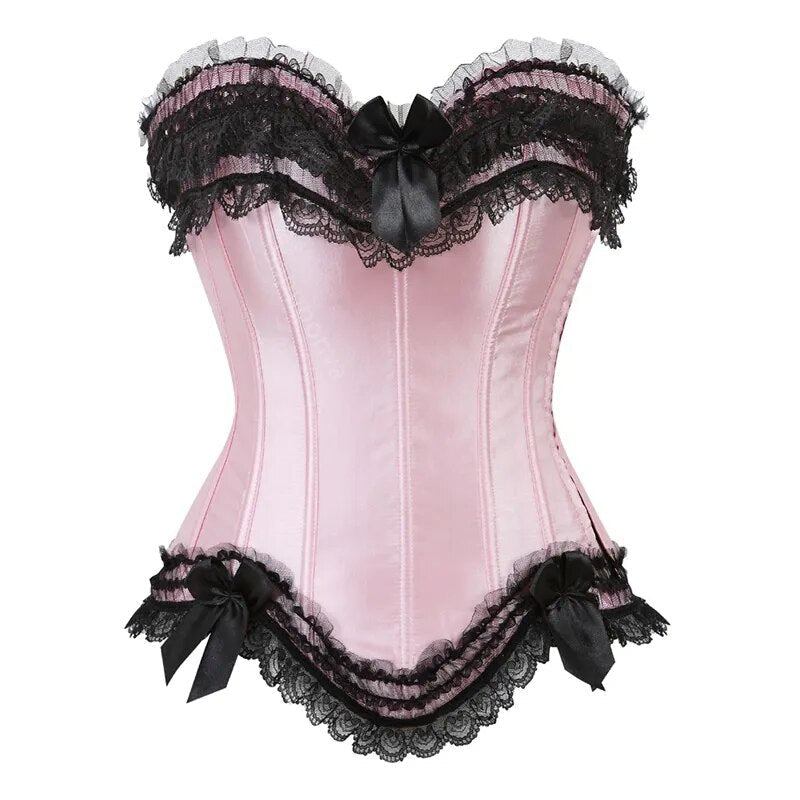 Satynowy gorset plus size