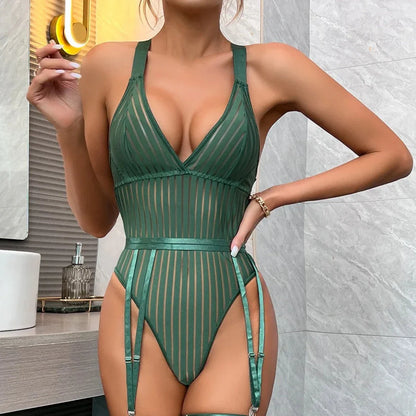 Body z pasem do pończoch