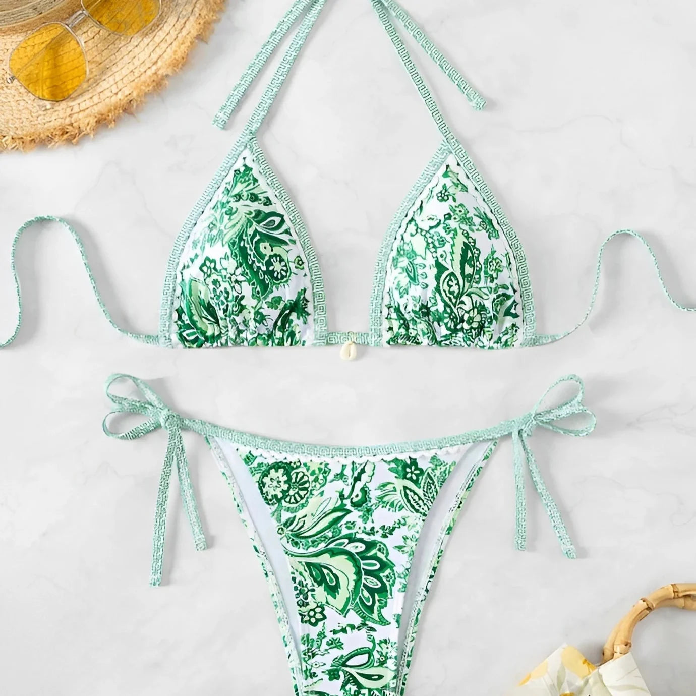 Ozdobne dwuczęściowe bikini