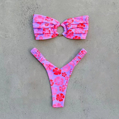 Bikini z printem w kwiaty