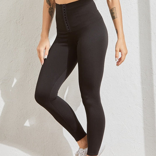 Legginsy sportowe z wysokim stanem