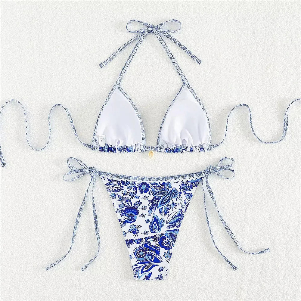 Ozdobne dwuczęściowe bikini