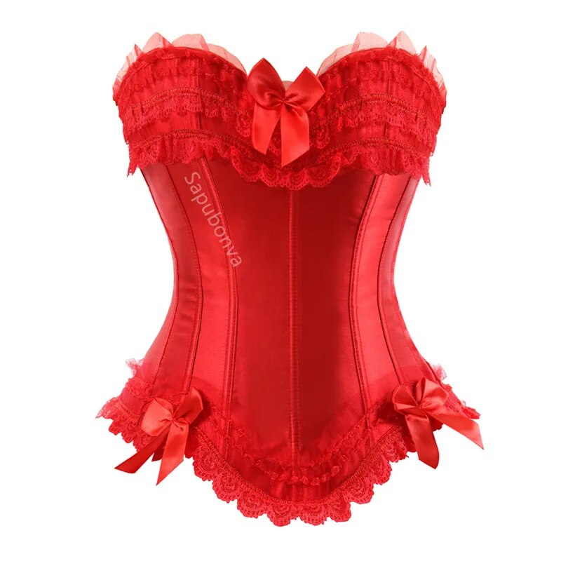 Satynowy gorset plus size