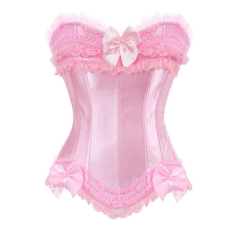 Satynowy gorset plus size