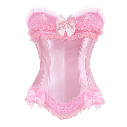 Satynowy gorset plus size