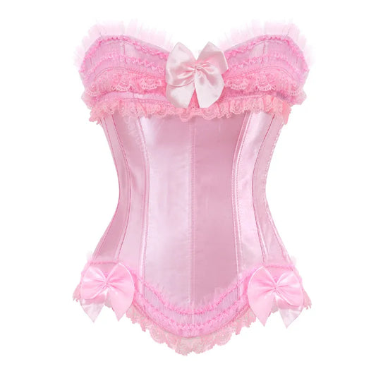 Satynowy gorset plus size